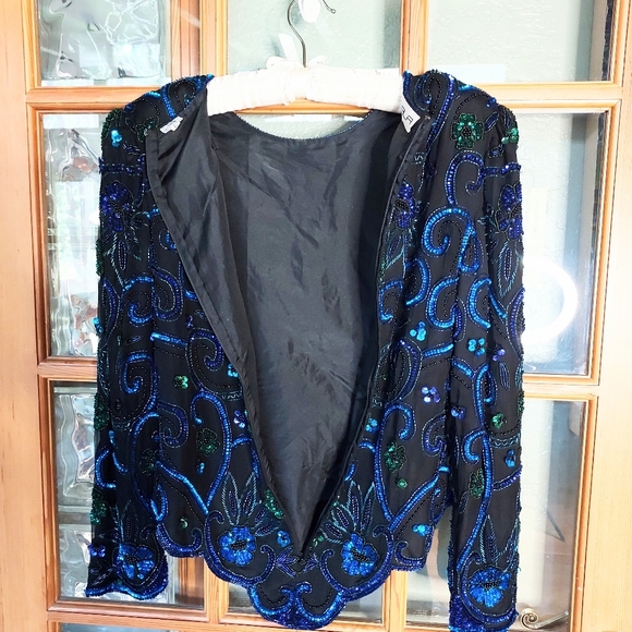 Vintage SCALA Beaded/Sequined Top - Picture 9 of 15